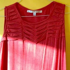 Simple red summer dress